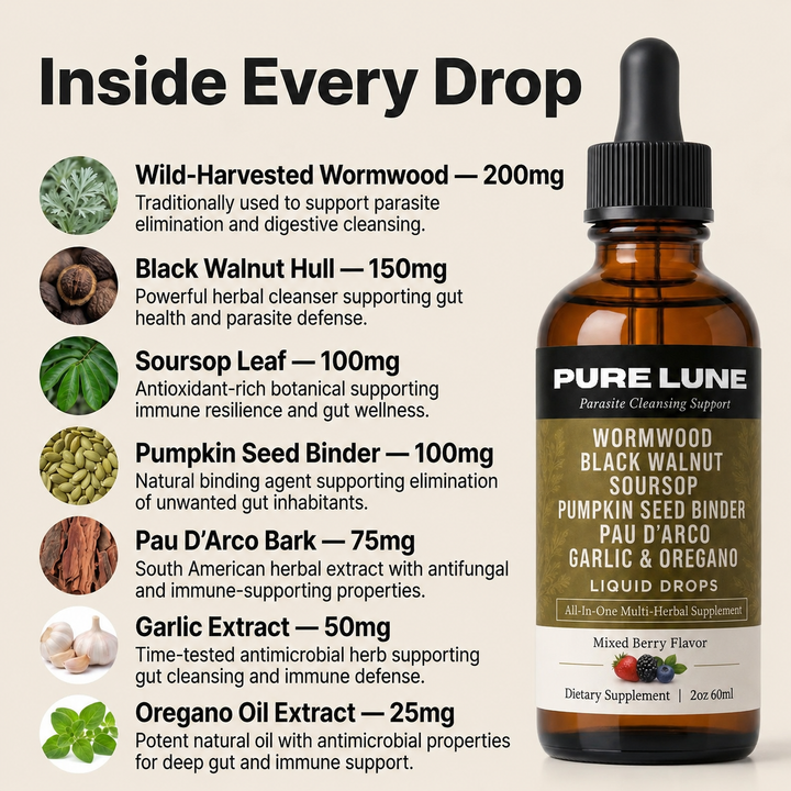 PURE LUNE Wild-Harvested Wormwood Herbal Drops