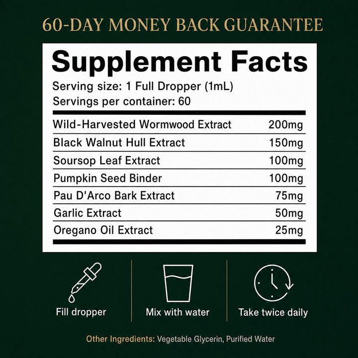 PURE LUNE Wild-Harvested Wormwood Herbal Drops